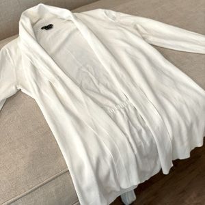 Theory White Cardigan - size small